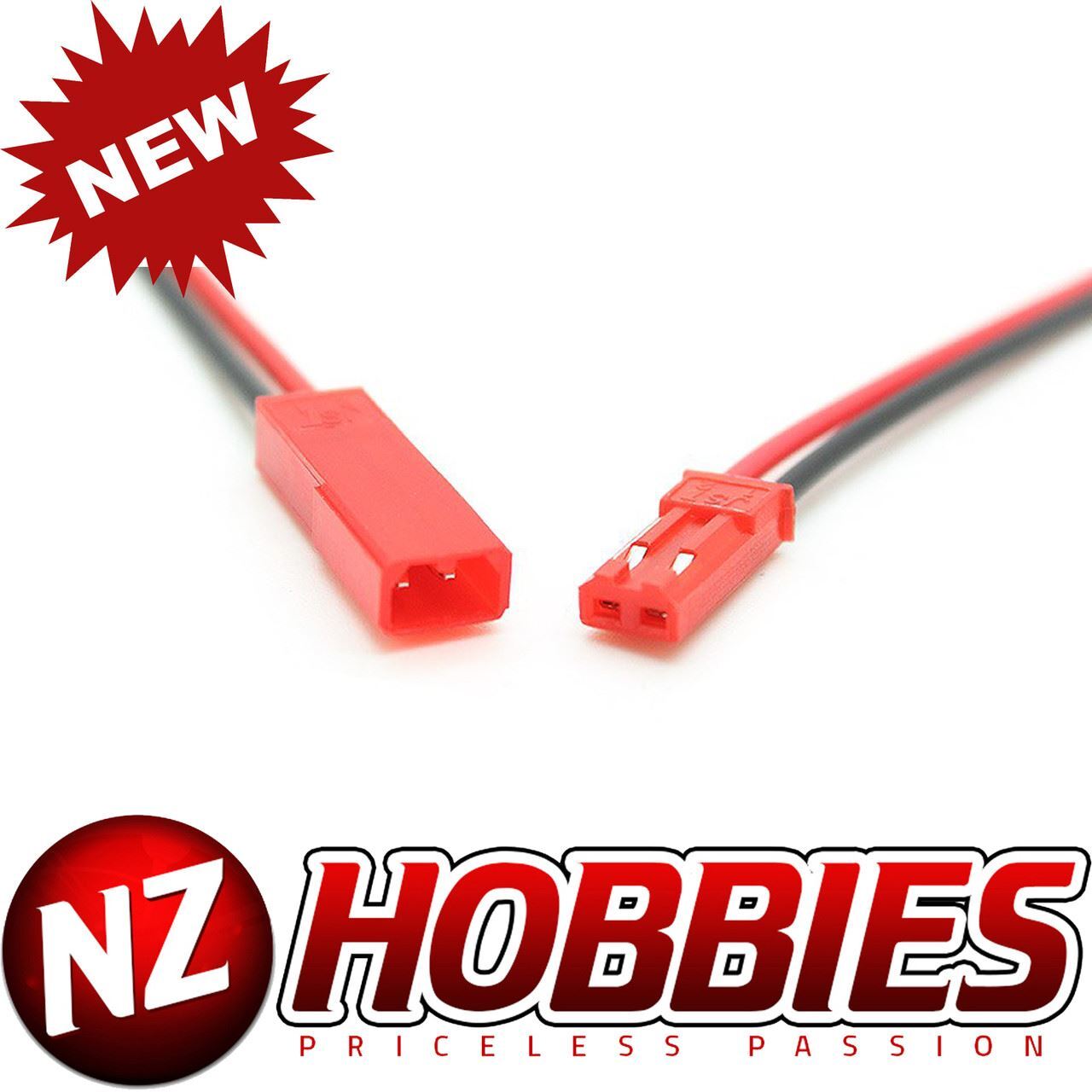 NZHOBBIES JST BEC Female to JST BEC Male 10cm Extension