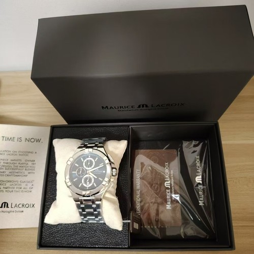 Pre-owned Maurice Lacroix Aikon Watch Blue Face Ai1018-ss002-430-1 Brand