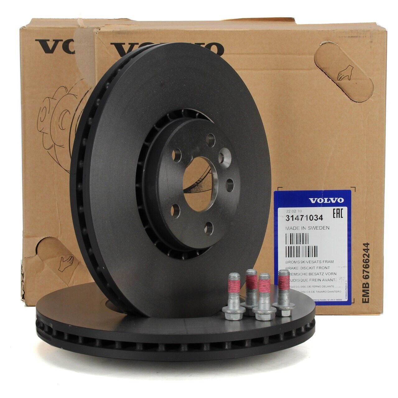 Genuine Volvo Front Brake Rotor Kit XC60 17 Genuine Volvo Front Brake Rotor Kit XC60 17