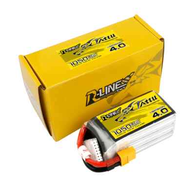 Tattu R-Line 4.0 22.2v 6s 1050 mAh 130c High Performance Lipo Battery XT60