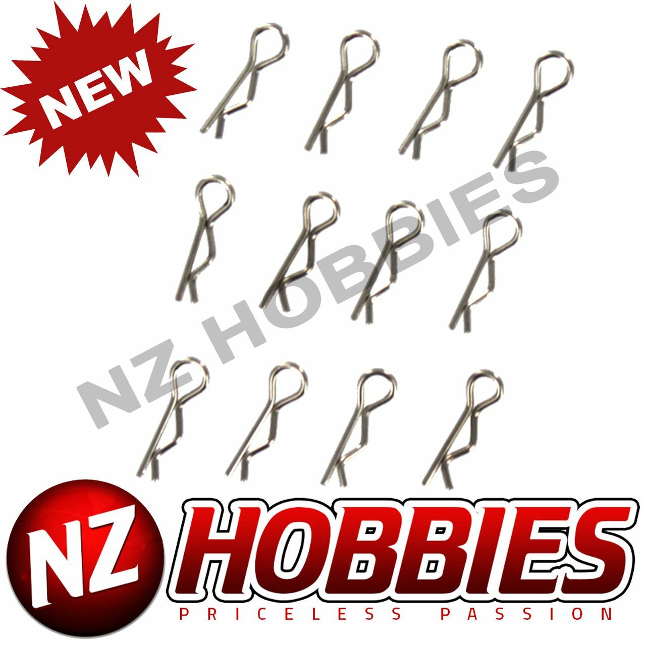 REDCAT 1.0 Body Clip 12 PCS : KAIJU # BS901-050