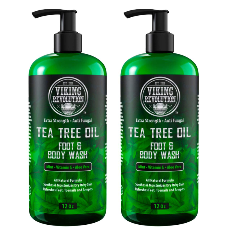 Antifungal Tea Tree Oil Body Wash Soap For Men Help Athlete Foot Strength 2 Pack