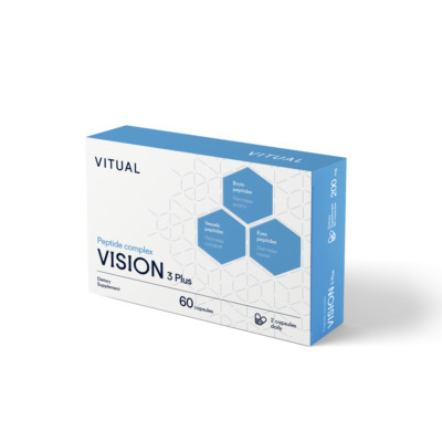 VISION 3 Plus Peptide Complex includes A-3 Ventfort A-5 Cerluten A-11 Visoluten