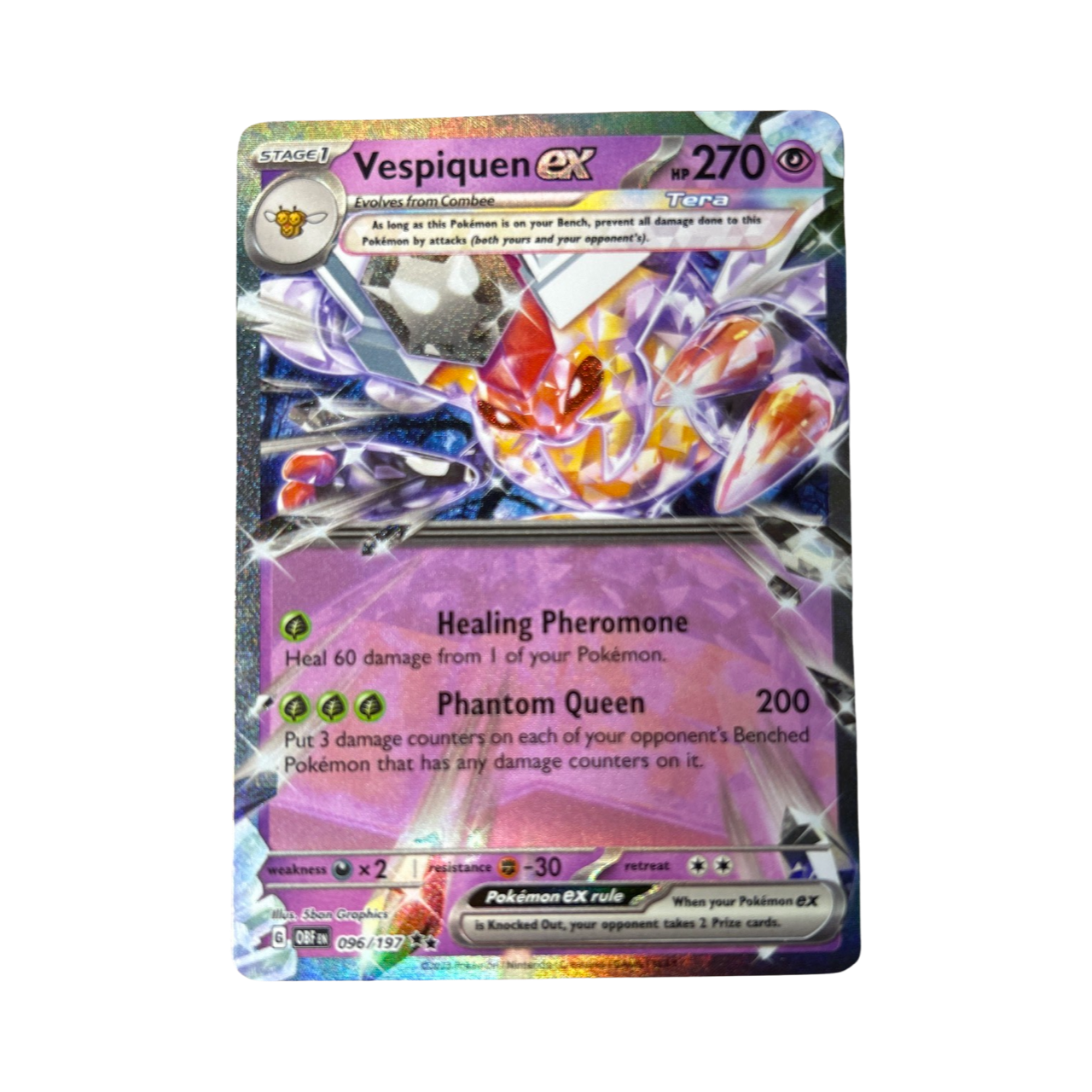 Pokemon TCG Vespiquen EX 096/197 Obsidian Flames | eBay