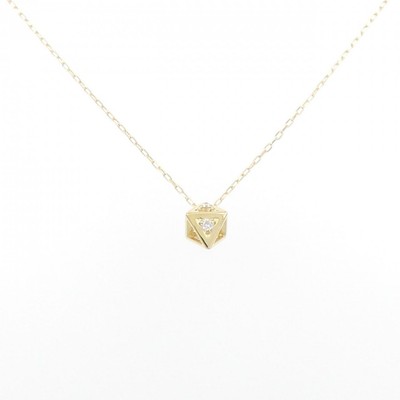 Authentic K18YG Diamond Necklace 0.02CT  #270-003-881-2900