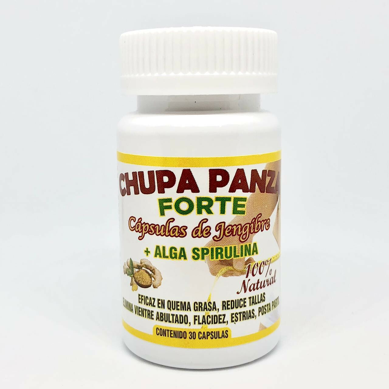 Chupa Panza 60 Capsulas 100% Original Jengibre, Pierde Peso, Elimina Tallas! 1