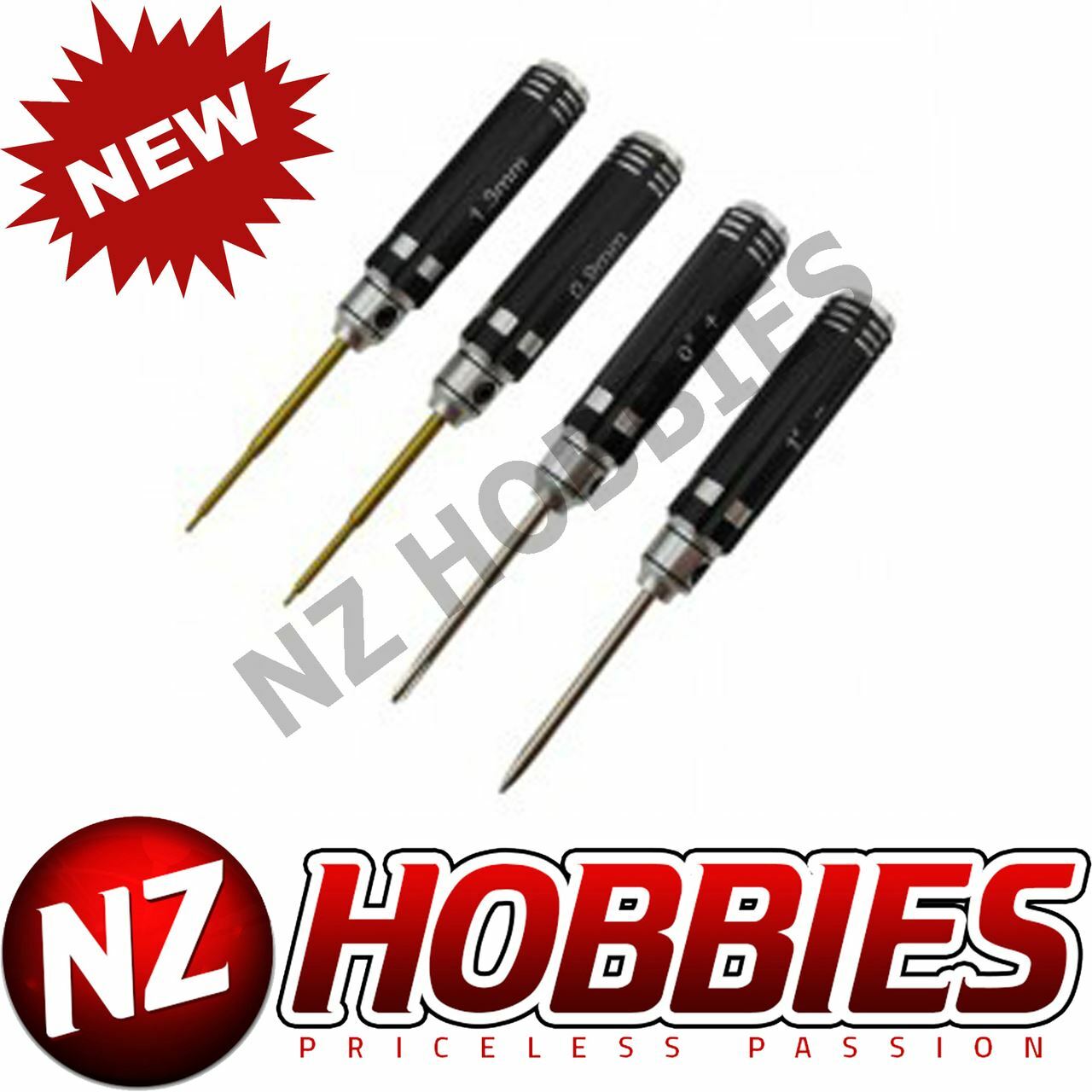 NZH Classic Mini Allen Wrench Set - Black B 4 Pcs