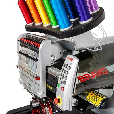Melco Amaya Bravo 16 Needle Professional Embroidery Machine -- Package A