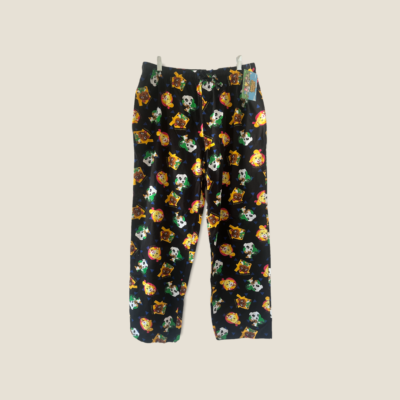 Animal Crossing Pajama Sleep Pants PJ Bottoms Nintendo Large mens New Black