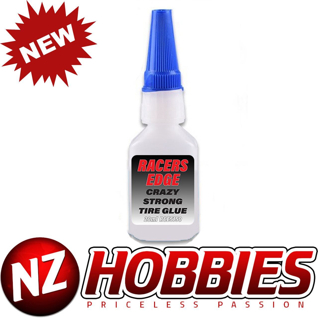 Racer Edge RCE5150 Crazy Strong Tire Glue 20g w/Pin Cap and Tips