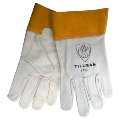 Tillman 1324 2'' Cuff Kidskin Goatskin Leather TIG WELDING PROTECTIVE WORK GLOVES