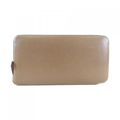 小物 HERMES Authentic HERMES SANGLES Silk In Classic 063636CK Wallet