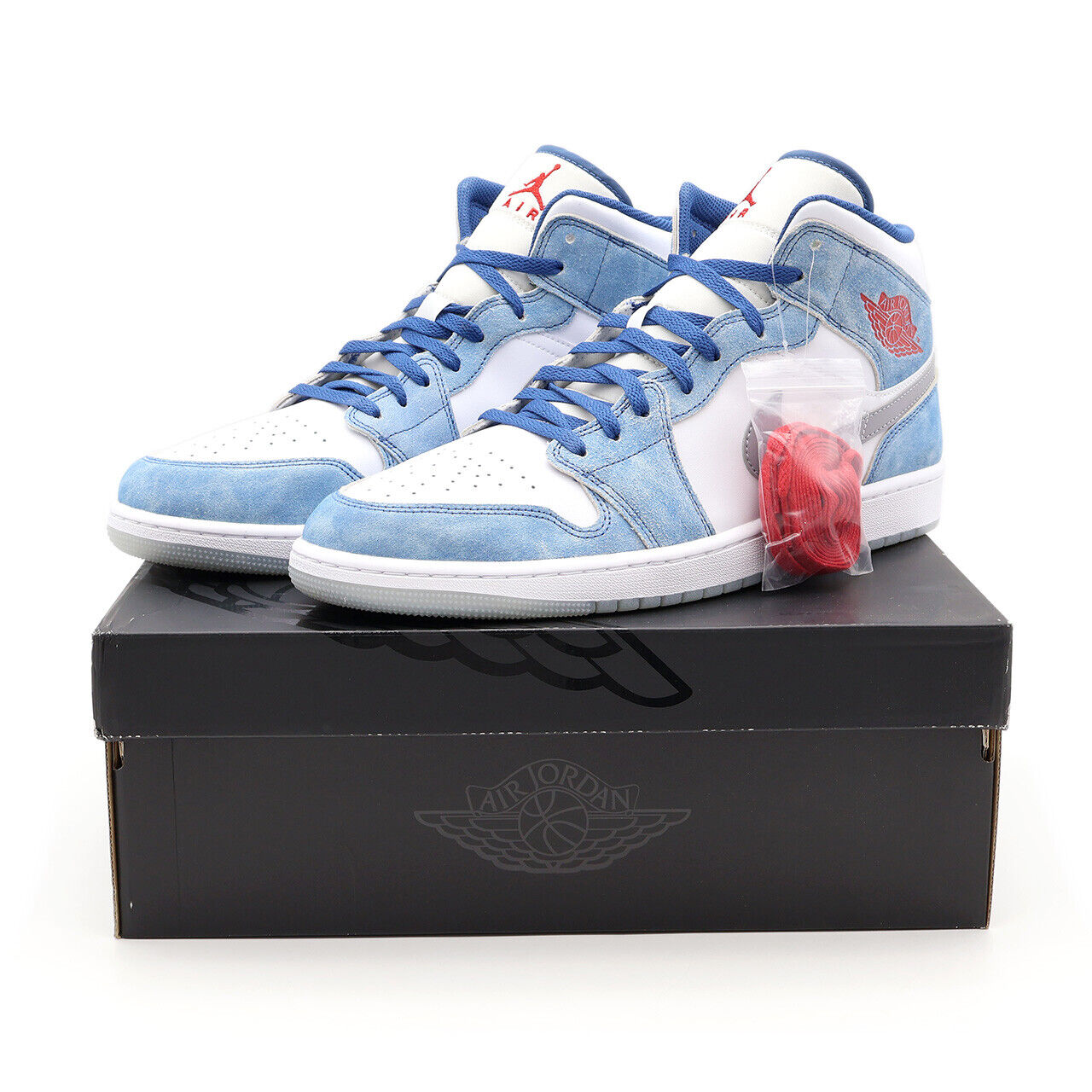 DN3706-401 Nike Jordan 1 Mid SE French Blue White Hyper DN3706-401 Nike Jordan 1 Mid SE French Blue White Hyper