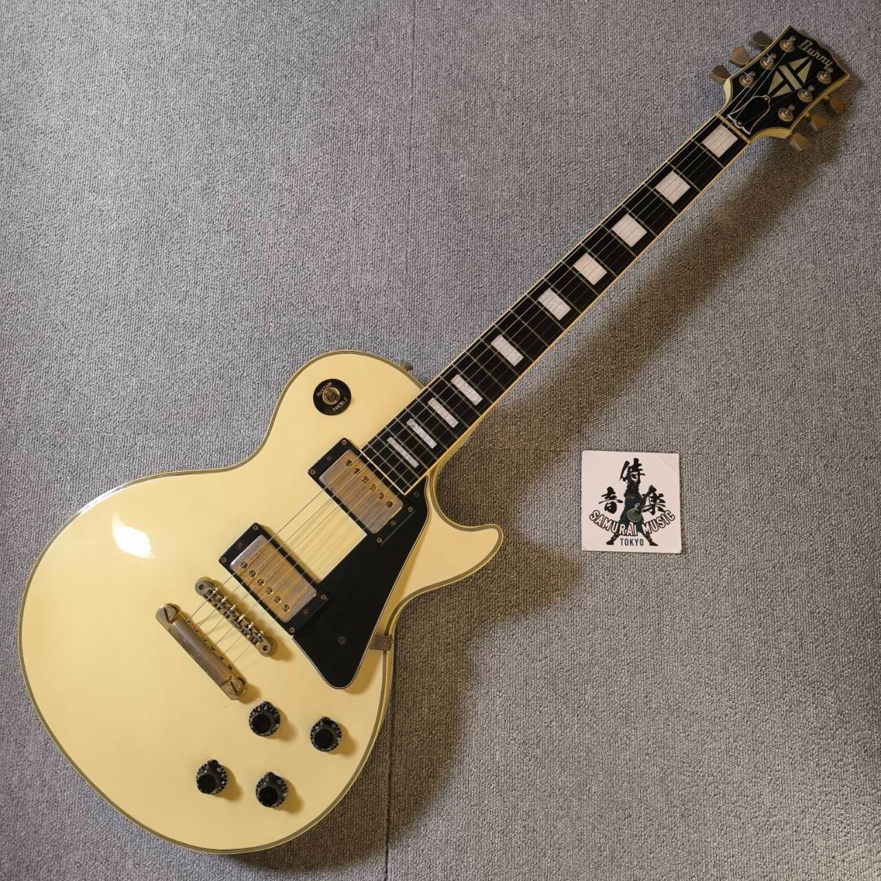 Burny Les Paul Custom Electric Guitar Diamond Inlay Randy
