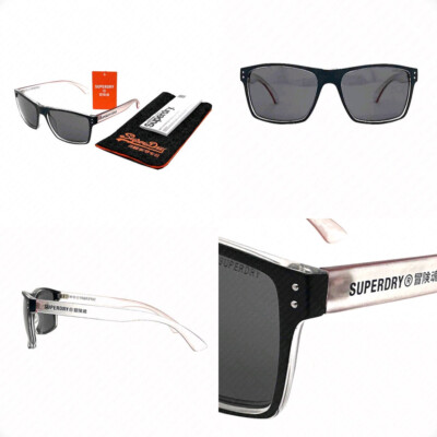 Superdry SDS Kobe 189 56mm Matte Black w/Dark Grey Lenses Sunglasses