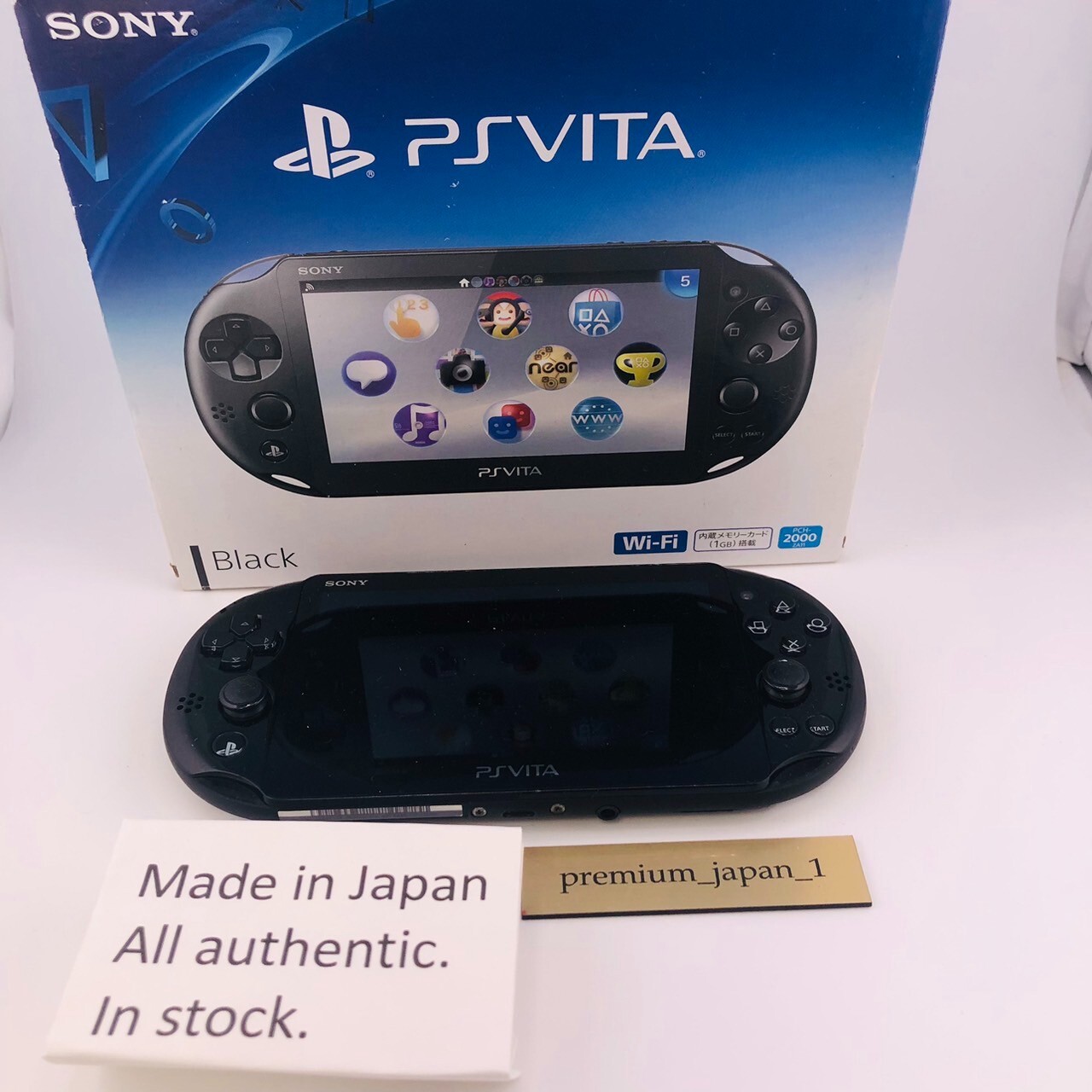 Playstation vita 3G/Wi-Fi model CRISTAL BLACK PCH-1100 AB01
