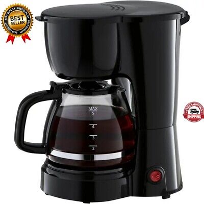 Mainstays Black 5-Cup Drip Coffee Maker, NEW