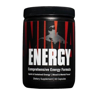 Universal Nutrition Animal Energy 60 Caps | Fast Acting Pre-Workout Energy Pills