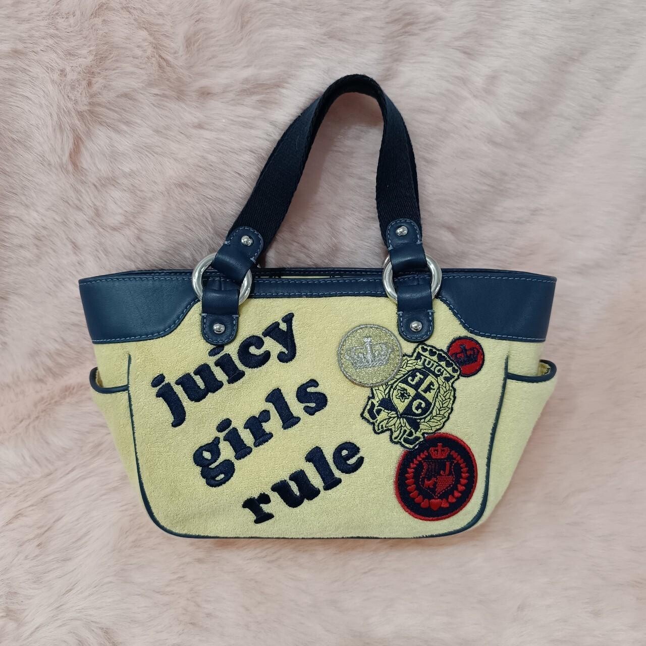 Juicy Couture Girls Rule Bag Purse Tote Vintage Authentic