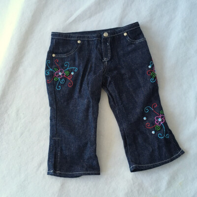 American Girl Doll READY FOR FUN JEANS Embroidered Embellished 2004 RETIRED