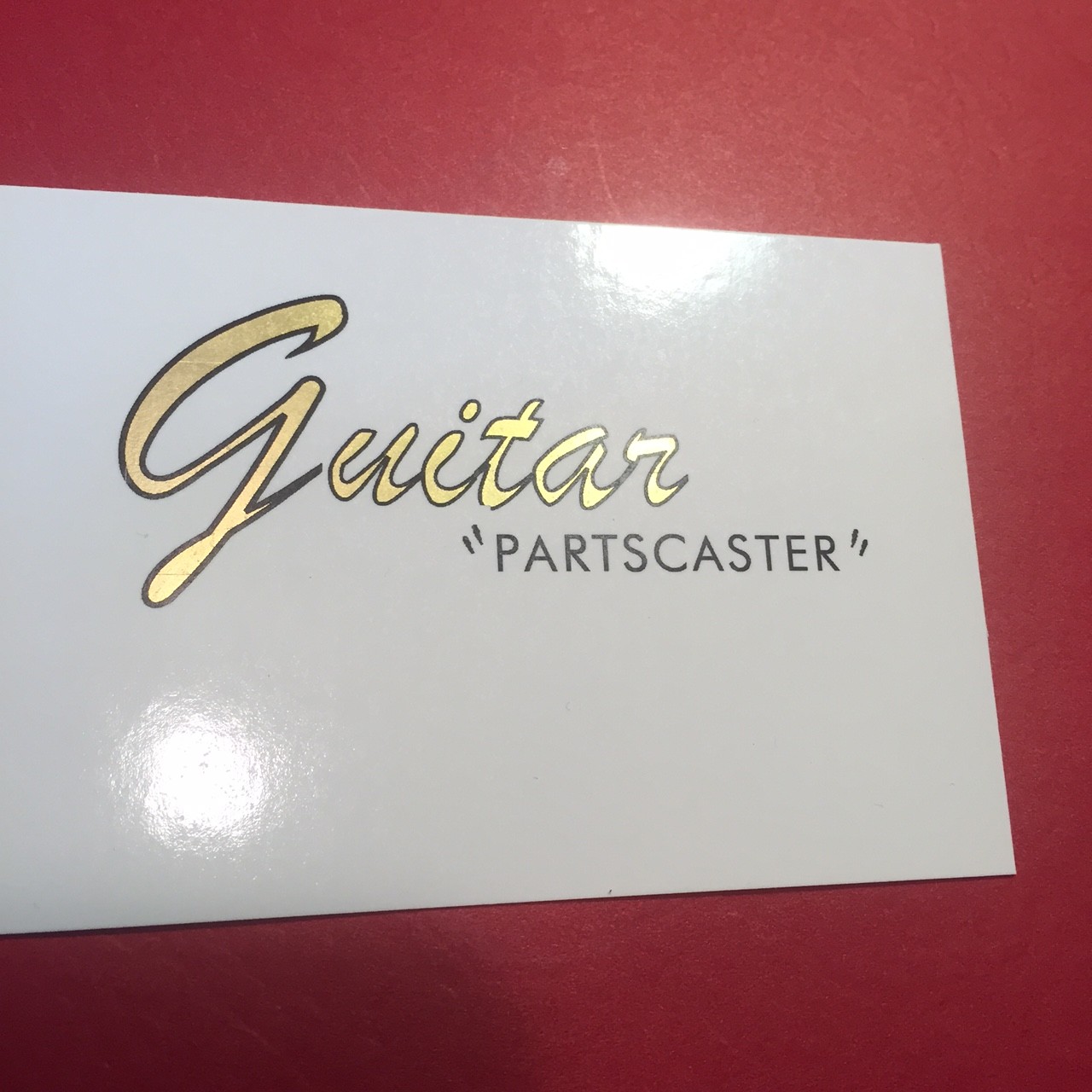 Two Guitar or Bass Headstock Waterslide Decals Custom Made or Vintage Styles