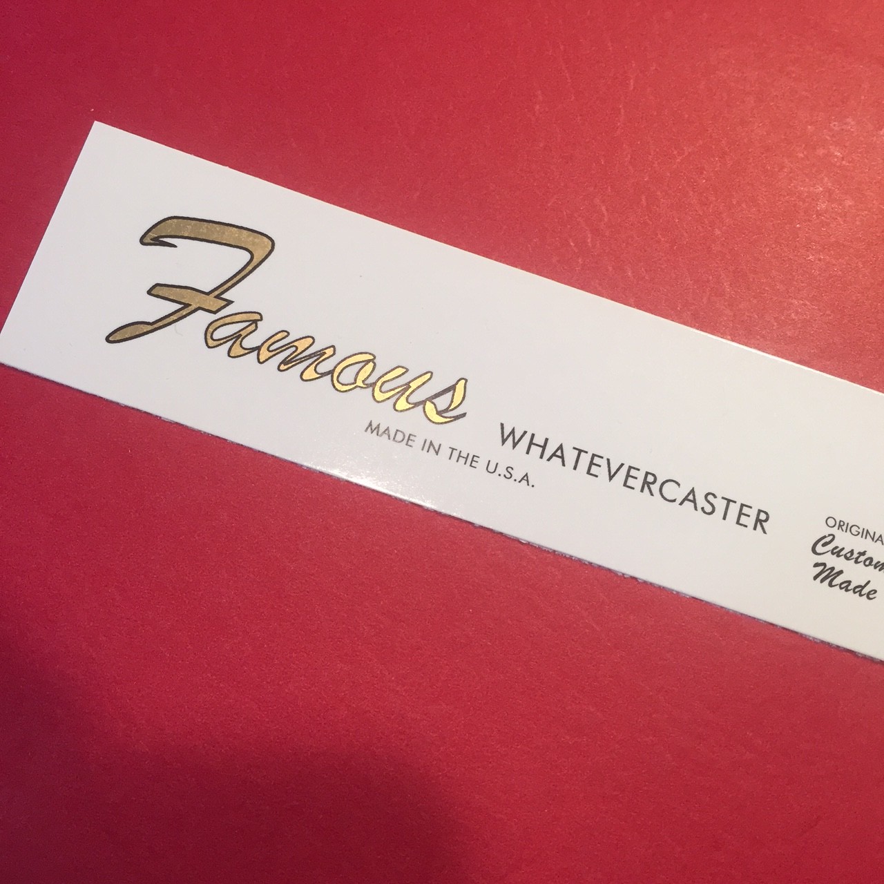 Two Guitar or Bass Headstock Waterslide Decals Custom Made or Vintage Styles