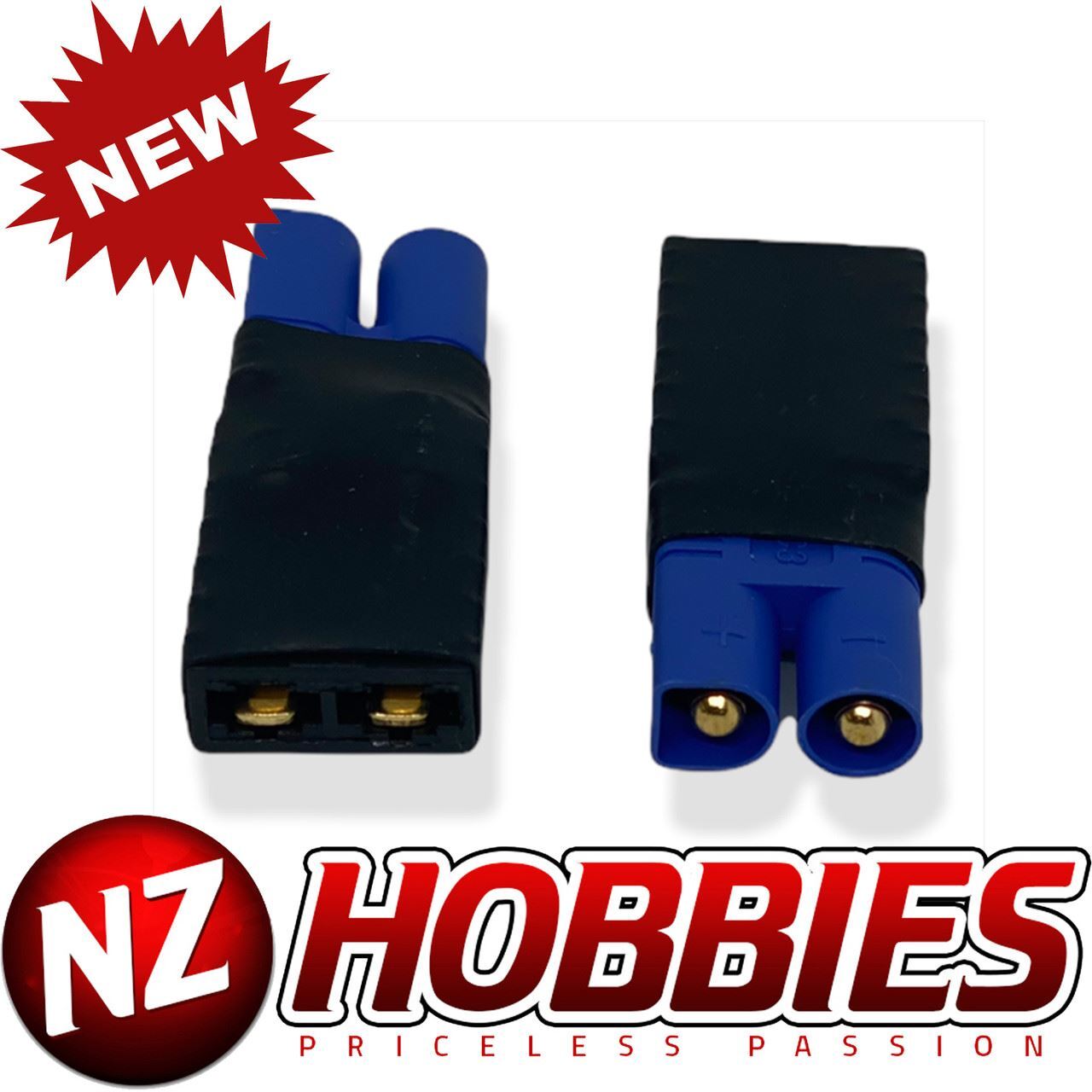 NZH RC EC3 Male Adapter for Traxxas Vehicle Battery Side (1 PC) # NZ-EC3M2TRXF