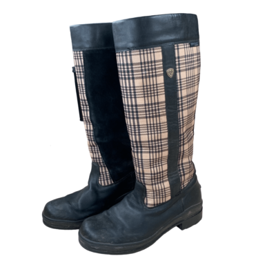 Ariat Windermere Plaid Baker Tall Boots in Black Woman s 11B