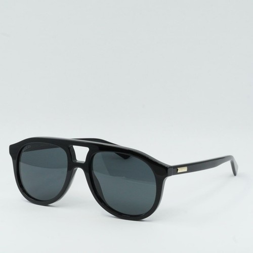 Pre-owned Gucci Gg1320s 004 Black/grey 54-19-145 Sunglasses In Gray