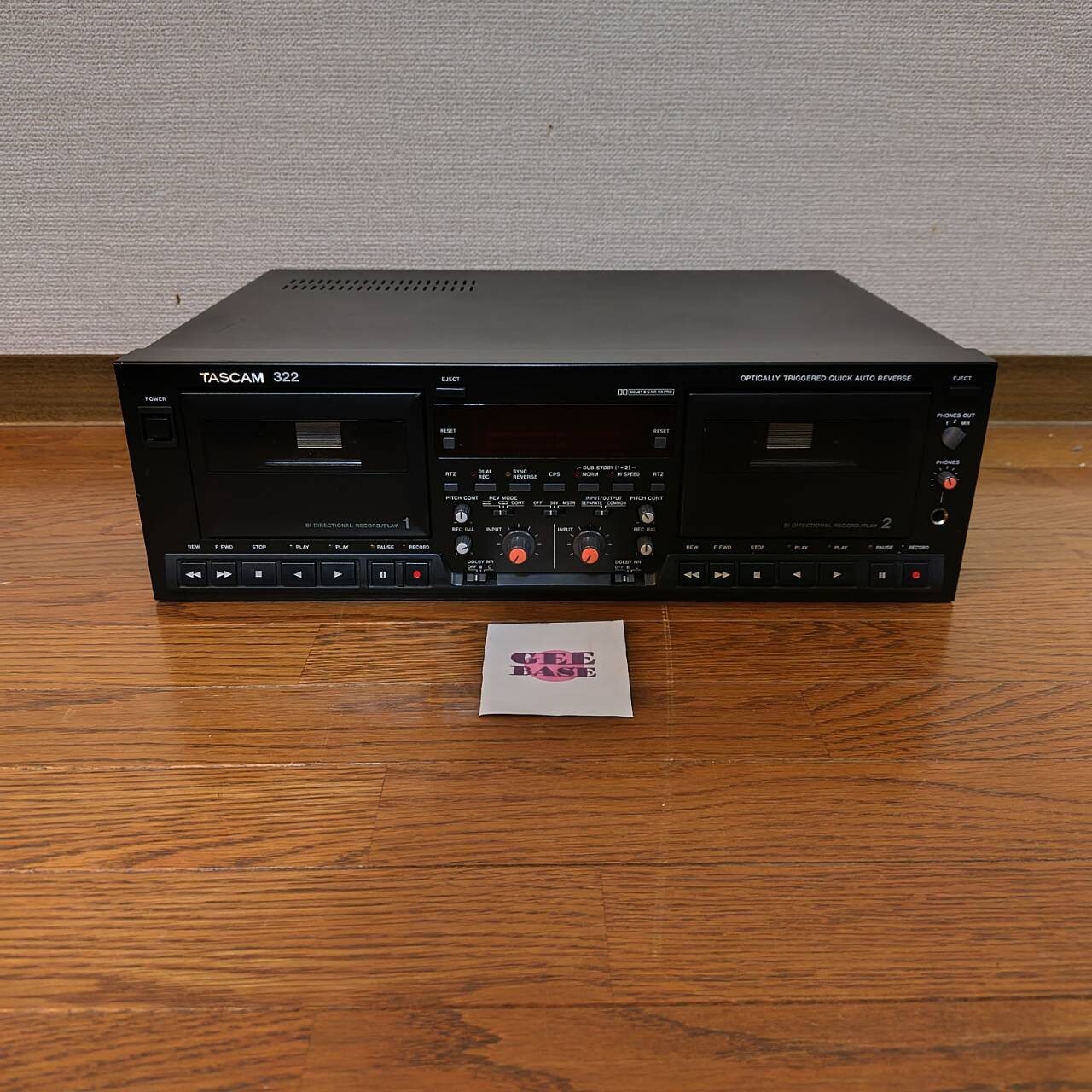 TASCAM Model 322 Professional Dual Cassette Deck Player