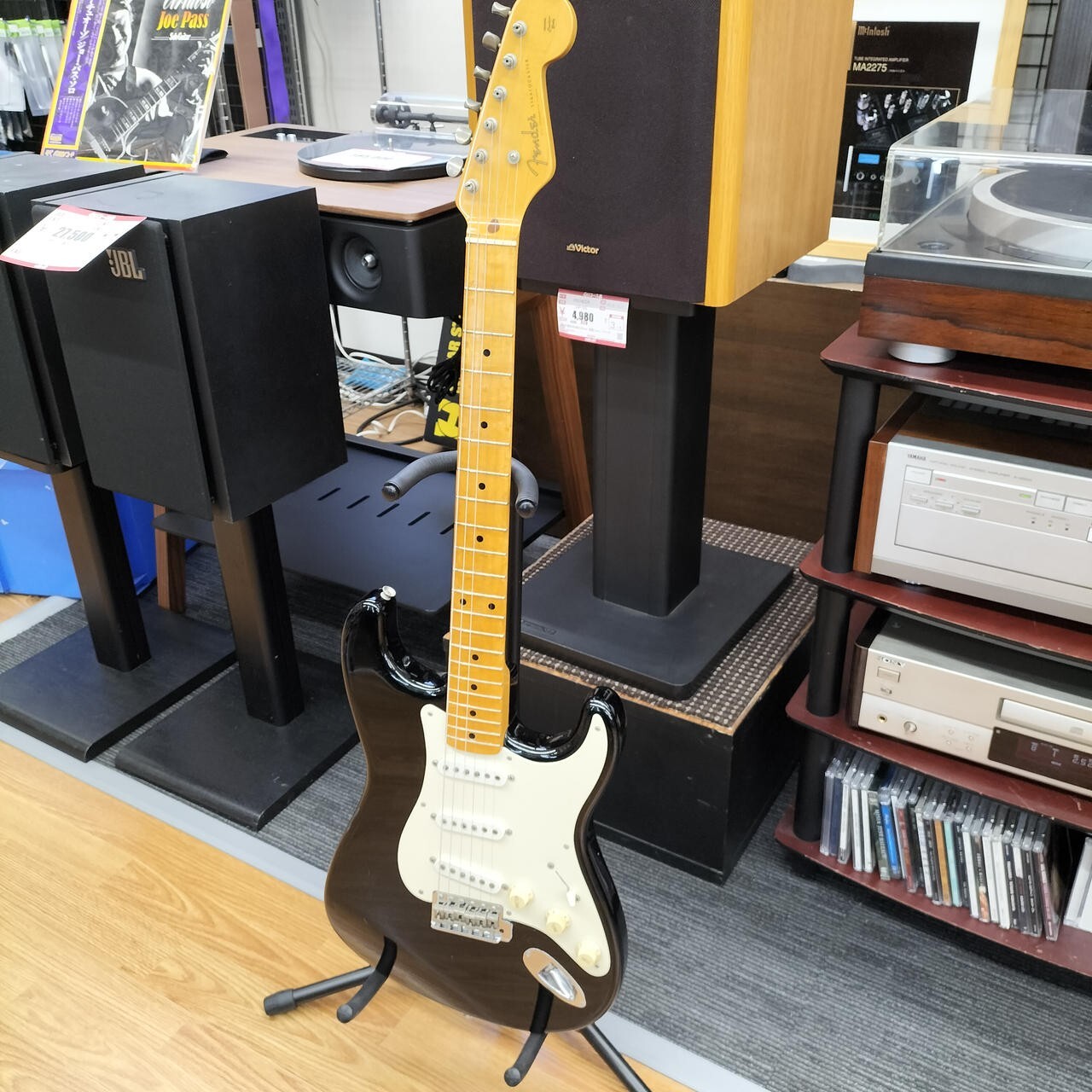 Fender Japan ST54-115 Stratocaster Black Made in Japan 1986