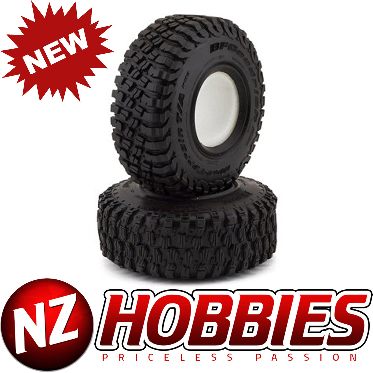 Pro-Line PRO1015203 BFGoodrich T/A KM3 Mud-Terrain Class 1 1.9" Tires (2) (Preda