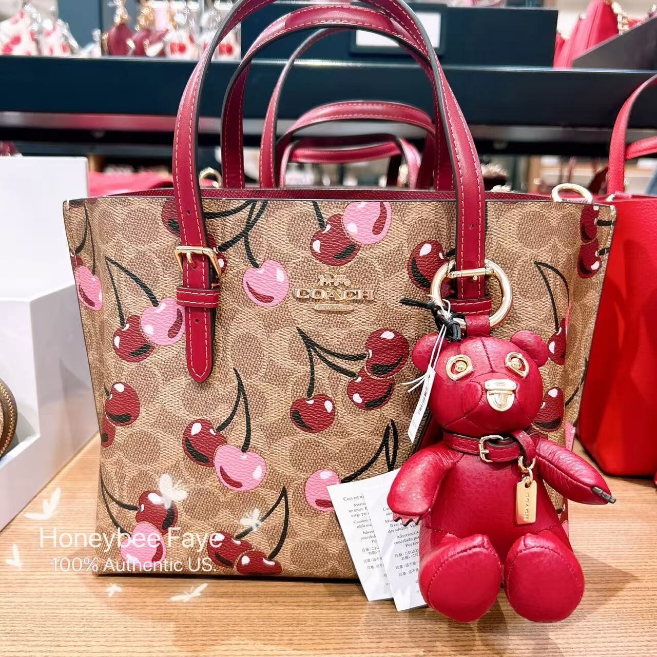 HLT Cherry Tote Bag 2025 ペールモーヴ Cherry tote bag 2025