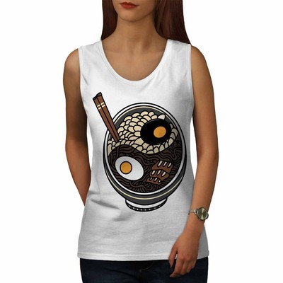 Wellcoda Ramen Bowl Noodle Soup Japanese Cuisine Womens Tank Top