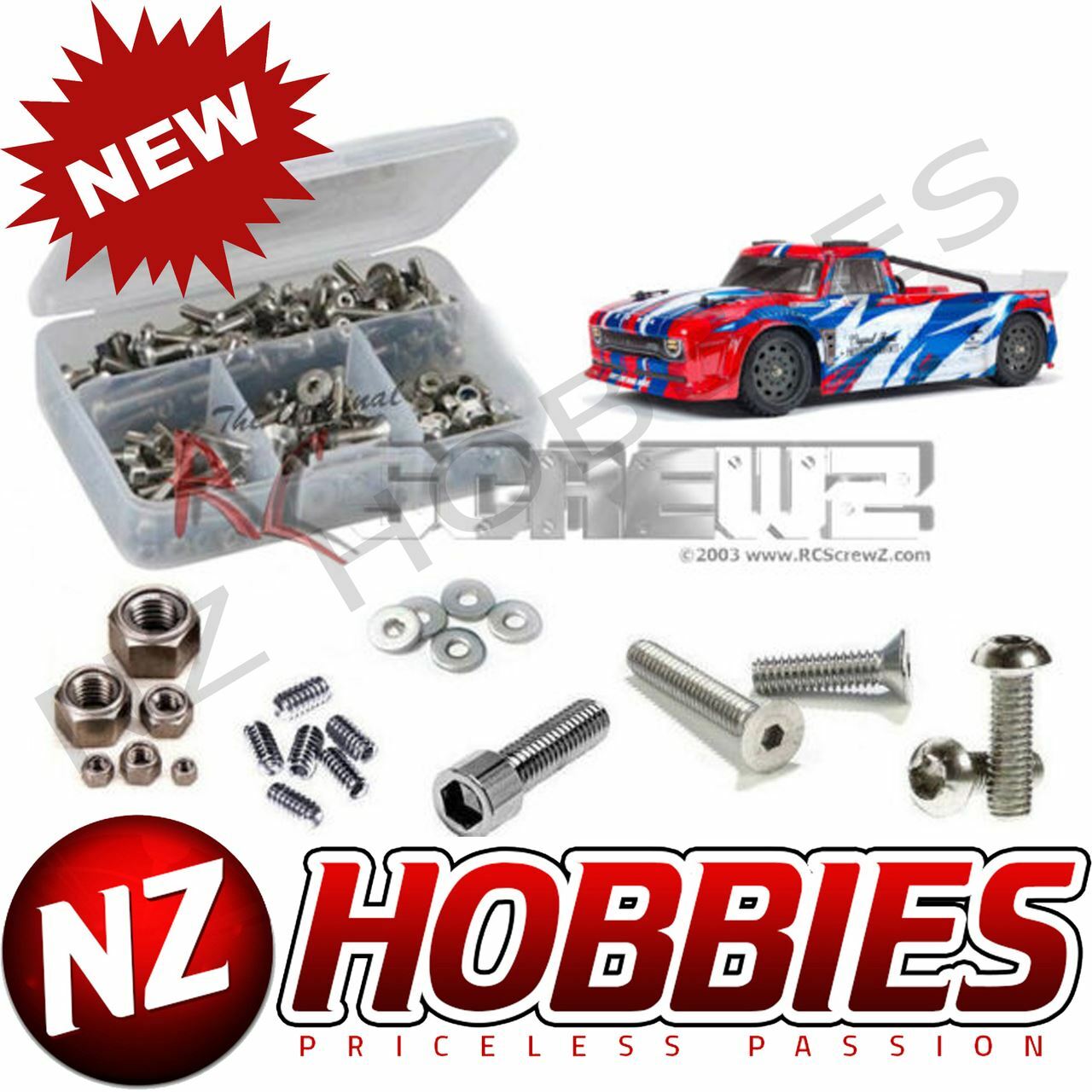 RC Screwz ARA045 Arrma Infraction 4×4 Mega Stainless Steel Screw Kit