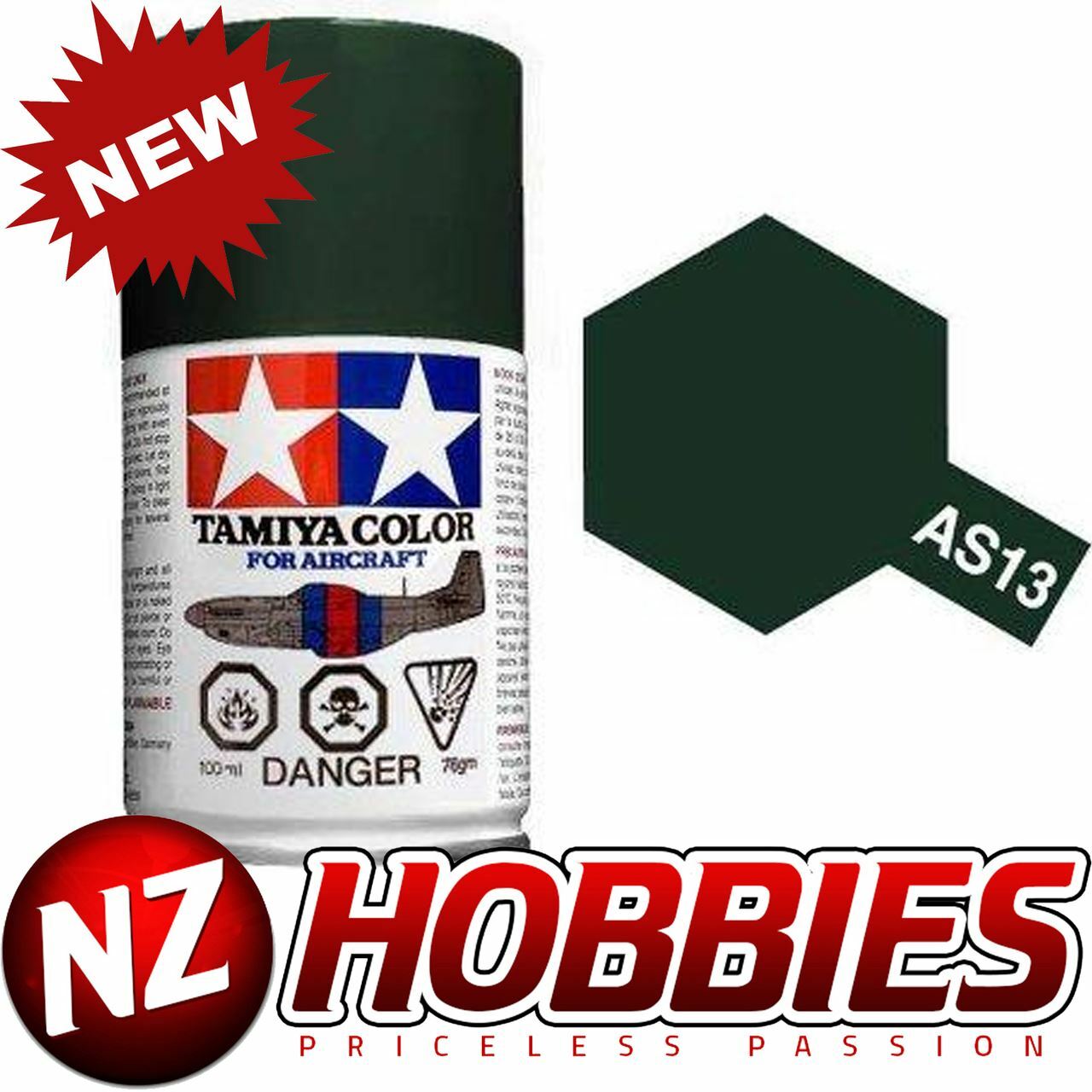 TAMIYA TAM86513 Spray Can Aircraft AS-13 Green Acrylic