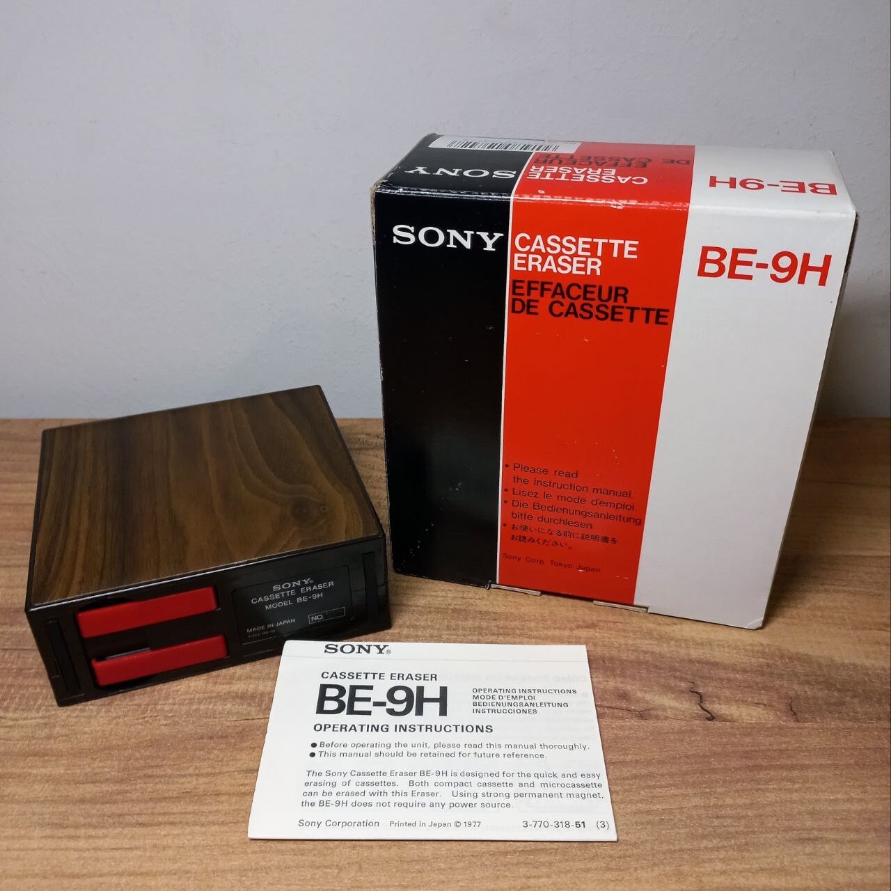 SONY CASSETTE ERASER BE-9H カセットイレイサー（Sony BE-9H