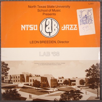 North Texas State University Jazz LAB LP '68 Leon Breeden Sealed LJ101