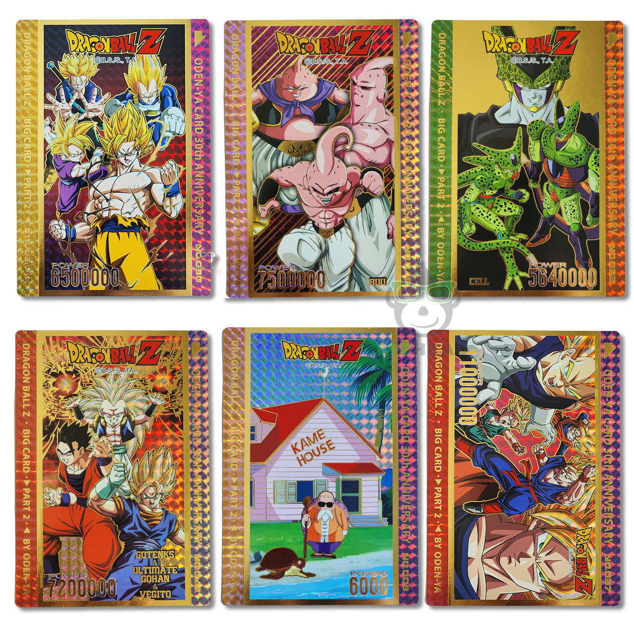 ODENYA Big Card Dragon Ball Z Super Rare Card (SR) DBZ Gold ODENYA Big Card Dragon Ball Z Super Rare Card (SR) DBZ Gold