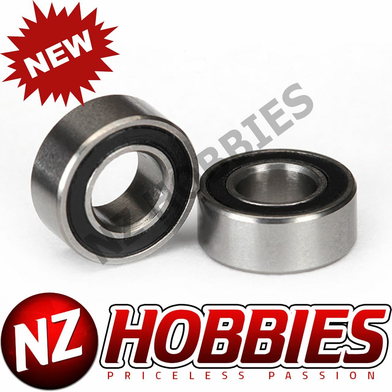 Traxxas 5115A Ball Bearings Black Rubber Sealed (5x10x4mm) (2) E-Revo, Stampede,