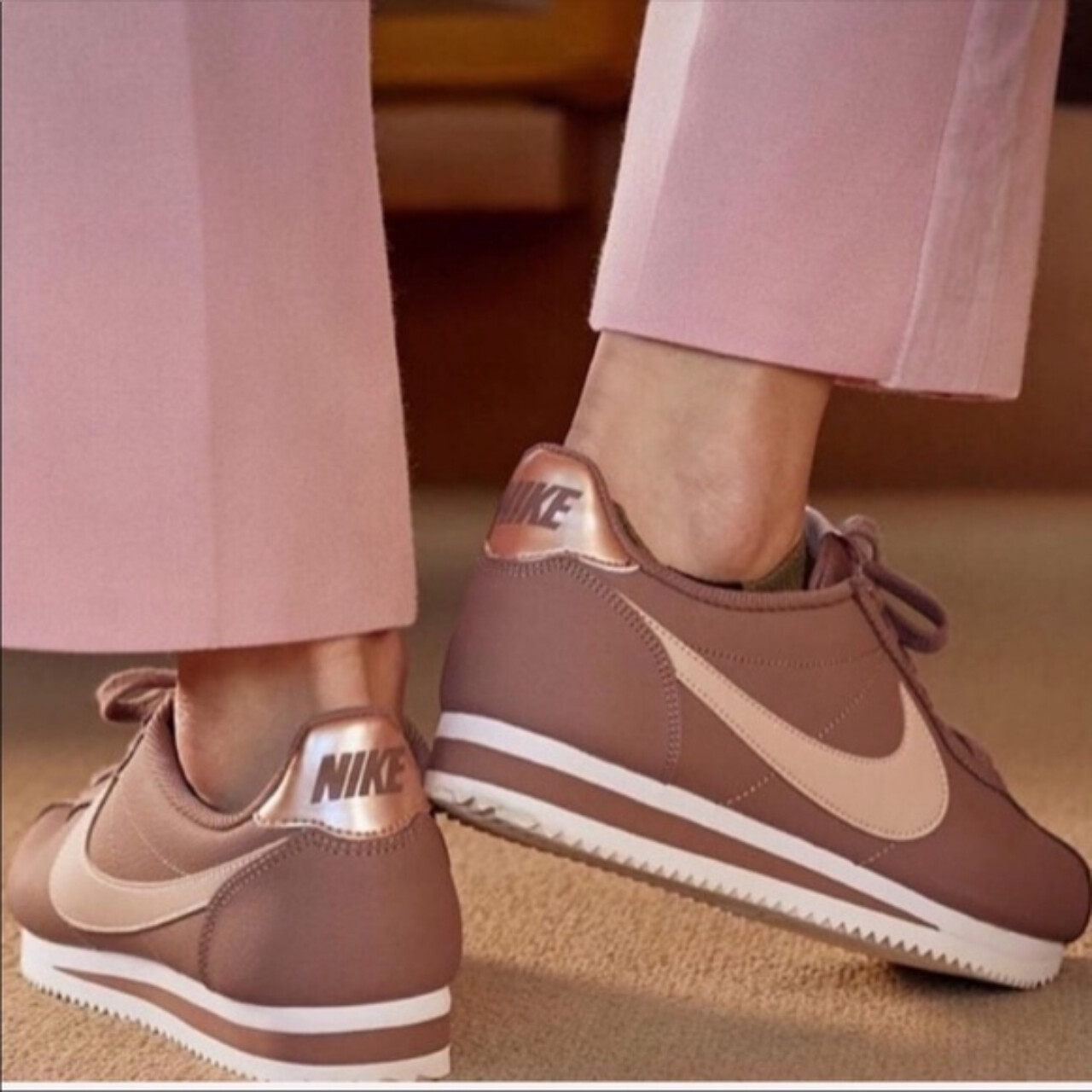 nike cortez womens mauve