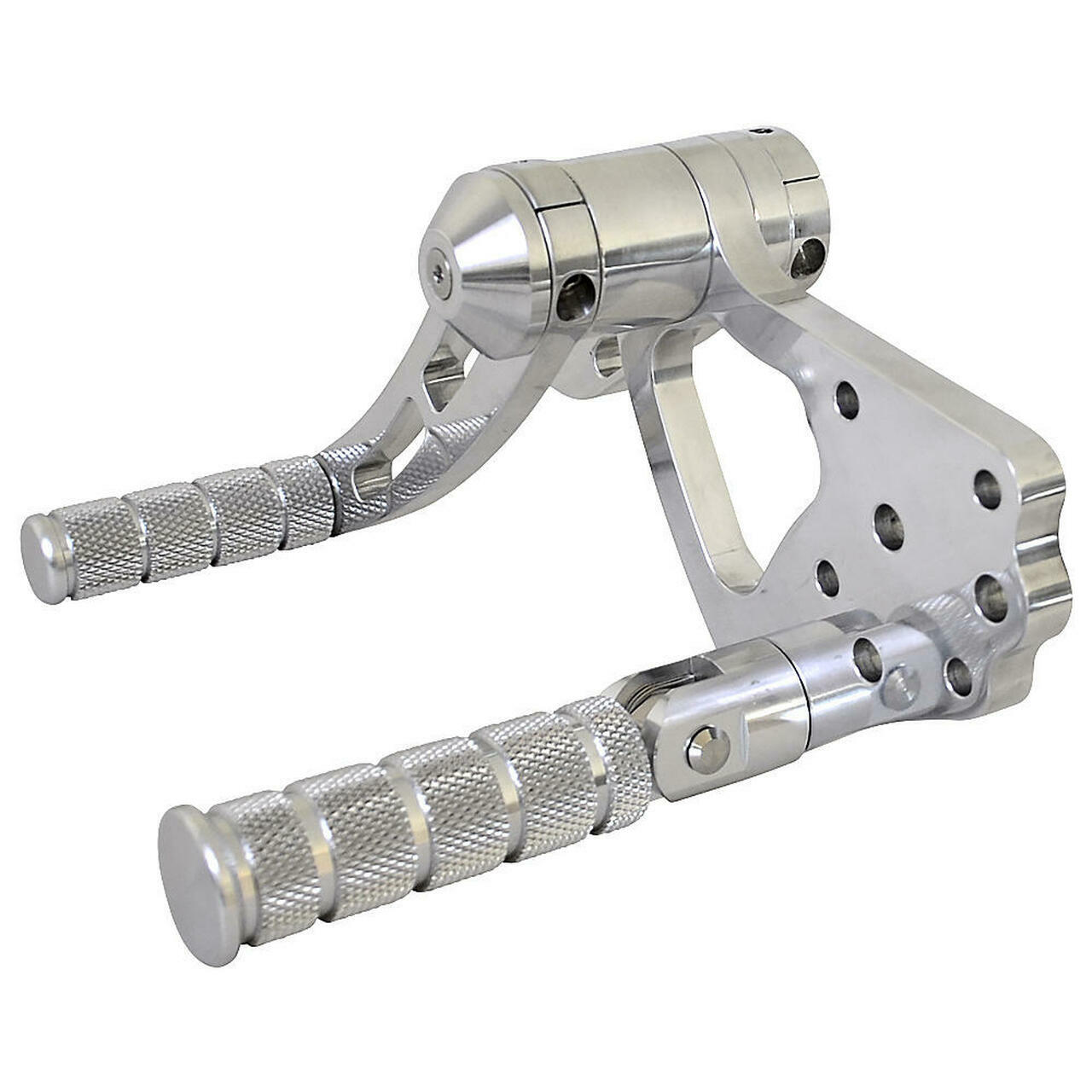 にん Billet Polished Forward Controls Footpegs 5/8
