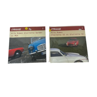 Books Alfa Romeo Giulietta Spider vs MGA Automobilia LOT of 2 PCS Paperback NEW