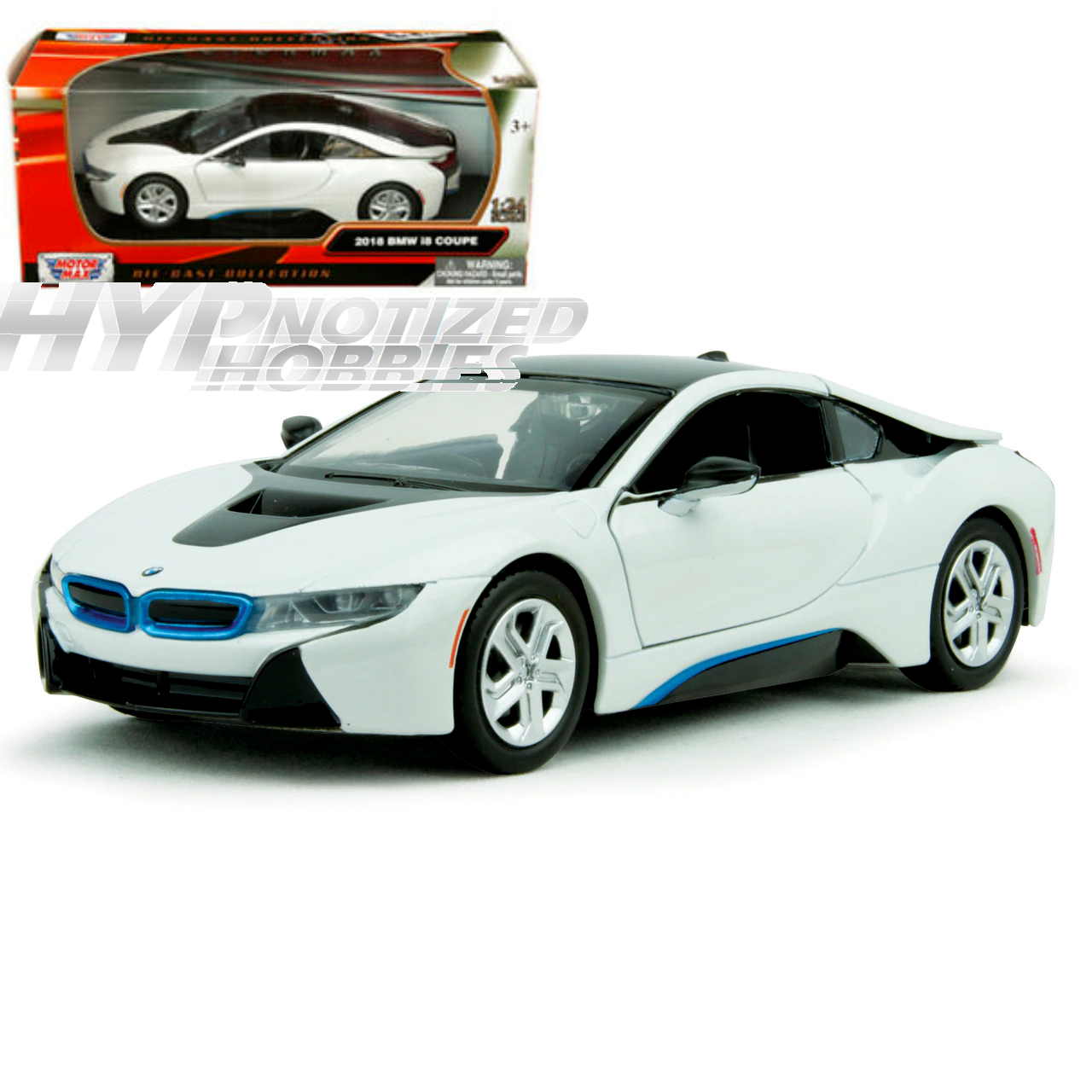 ミニカー i8 MOTORMAX 1:24 2018 BMW i8 COUPE DIE-CAST WHITE 79359 | eBay