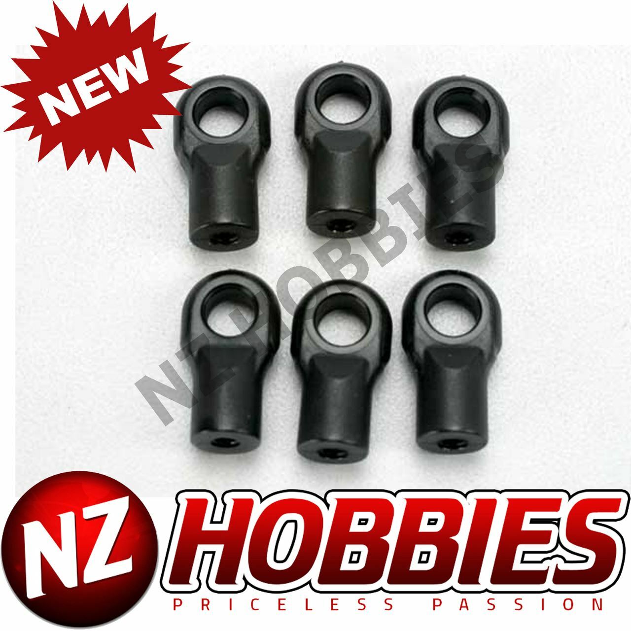 Traxxas 5469 Rod ends (GTR shocks) (6) Slash 4x4/Rustler 4x4/E-Revo