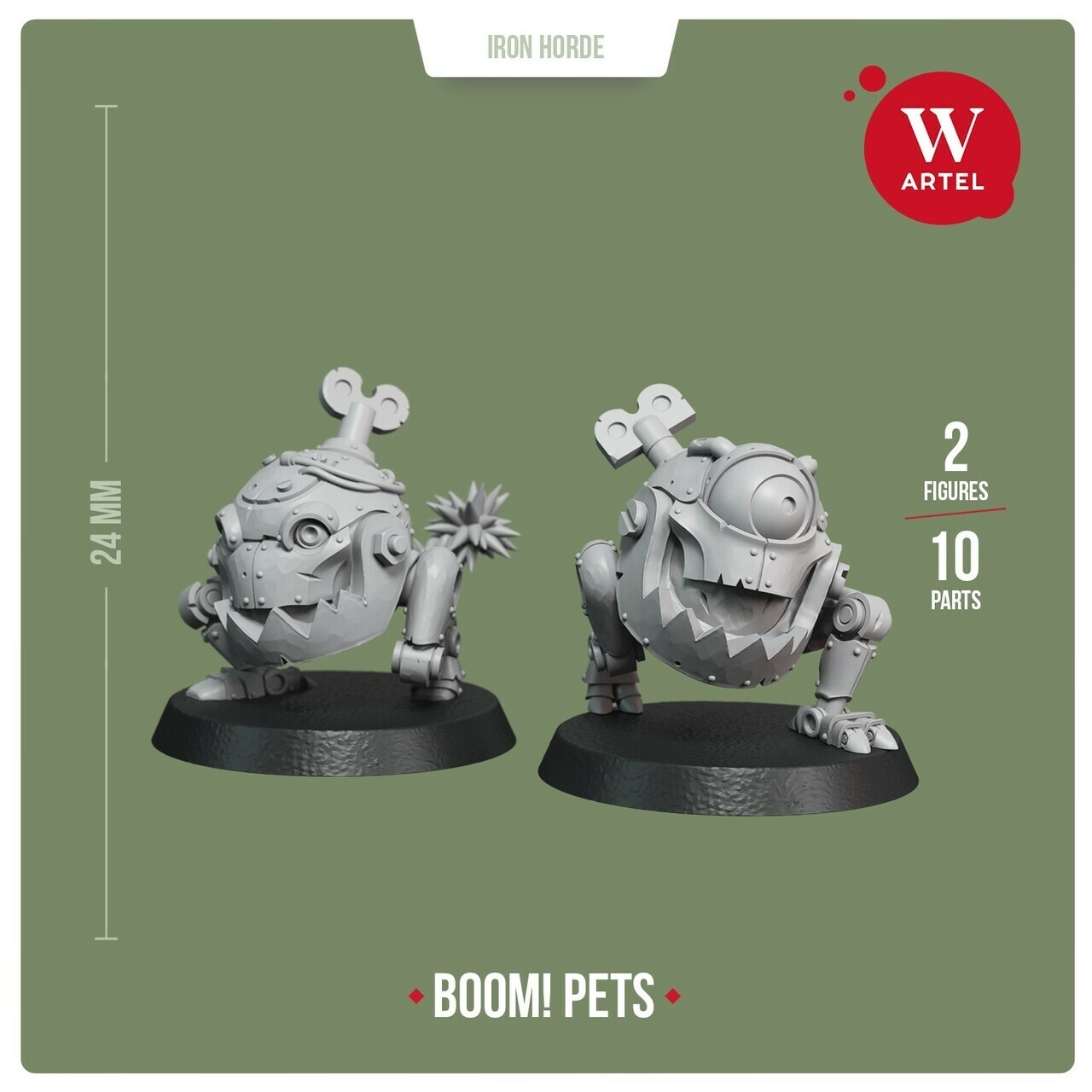 Миниатюрный пистолет Artel W Ork Boom Petz Squigs 28 мм для Wargaming 