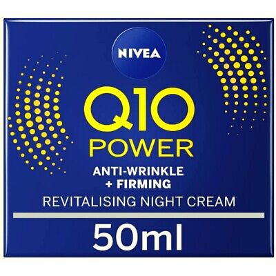 NIVEA Q10 Power Anti-Wrinkle + Firming Night Cream Anti Ageing Moisturiser 50 ml