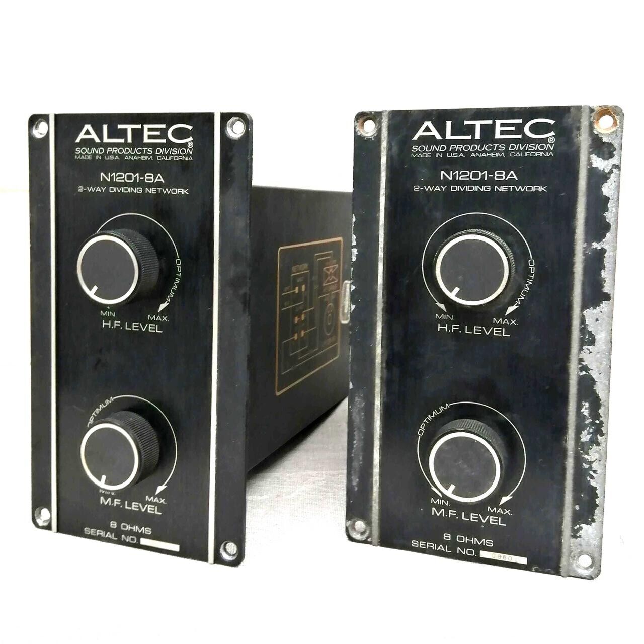 Altec Lansing N1201-8A speaker network Crossover Pair Rare Altec Lansing N1201-8A speaker network Crossover Pair Rare