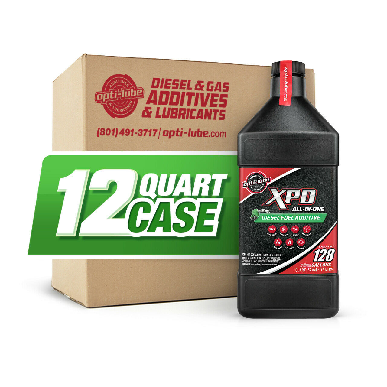 Opti-Lube XPD Formula Diesel Fuel Additive: Quart, Case of Opti-Lube XPD Formula Diesel Fuel Additive: Quart, Case of