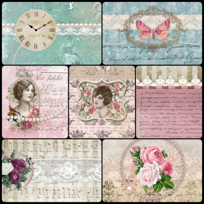 Scrapbook Paper | Shabby Chic Vintage Papers | Unique Paper Crafting Papers